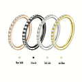 ZESENLIN Unique 8mm Nose Ring Surrounded by White Zircon Hoop Wholesale Nose Septum Body Piercing Jewelry