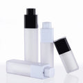 15ml 30ml 50ml square Frosted Acrylic Twist up Cosmetic Skincare Foundation Lotion Packaging Airless Pump Bottle