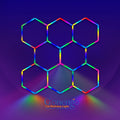 New Popular Diy Honeycomb Shape Hexagon Lighting Led Panel Light Rgb