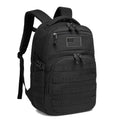 Best Small Black Waterproof EDC Tactical Backpack with 17 Inch Laptop Compartment Sleeve for Day Hiking