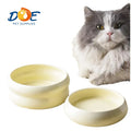 Doe Pet Wholesale Split Ceramic Wood Pet Bowl Elevated Inclined Mouth Neck Anti-Tipping Cat Dog Food Bowl Water Bowl with Stand