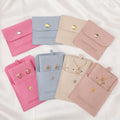 PUPPYSEW  Wholesale  Microfiber Jewelry Pouch  Necklace Bracelet Jewelry Bag and  Insert Pad With logo Custom