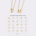 SC Jewelry Alphabet Pendant Charm Necklaces Silver Gold Stainless Steel Necklace Initial Letter Pendant Necklace for Unisex