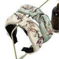 high quality european and american Retro embroider flower linen knot headbands hair bridal accessories