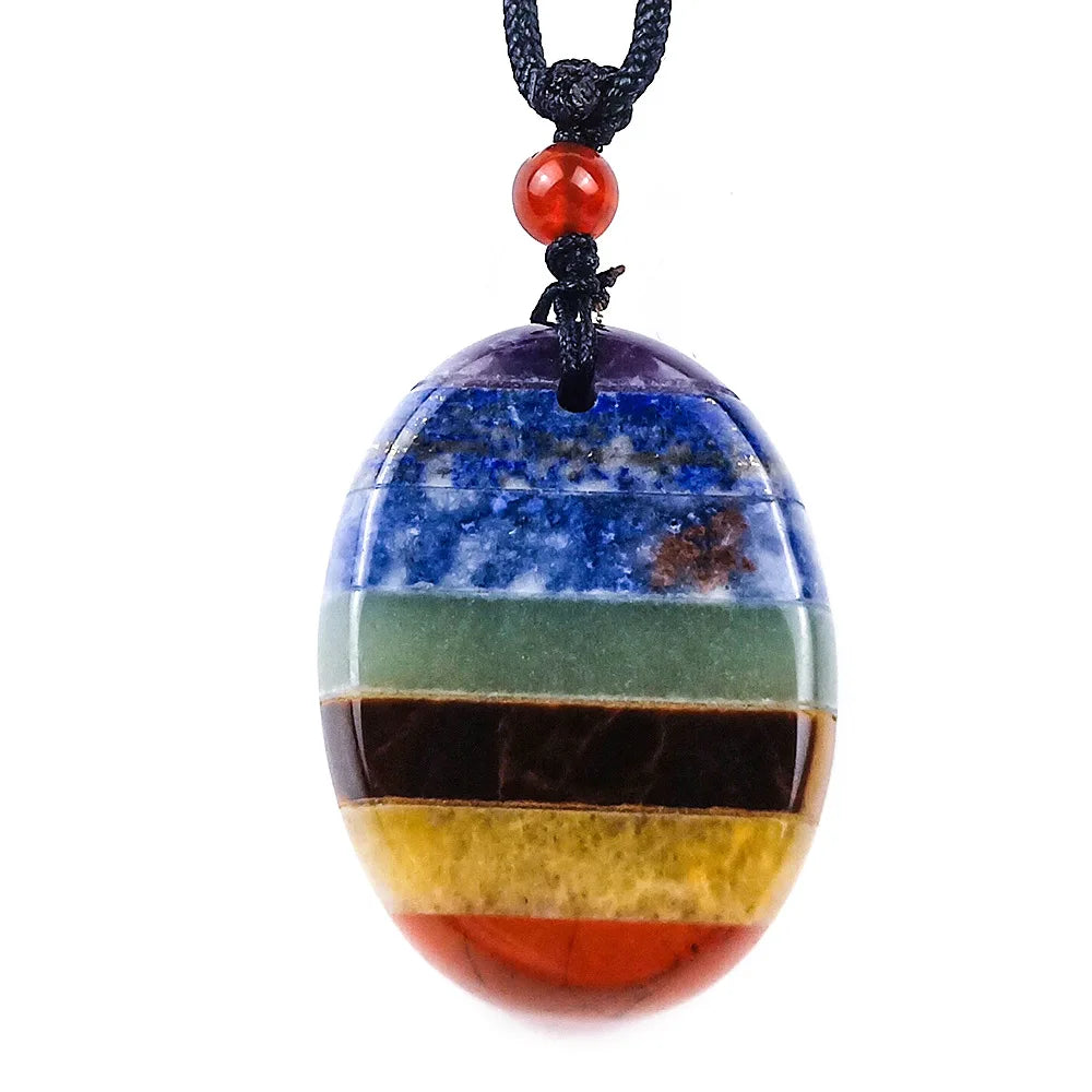 Huiying Natural precious chakra quartz crystal necklace pendant for birthday gift Jeweley