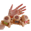 Plush Capybara Charm Keychain Sweet Pendant Car Keyring Backpack Decoration Anime Fluffty Stuffed Animal Doll Children Gift Toy