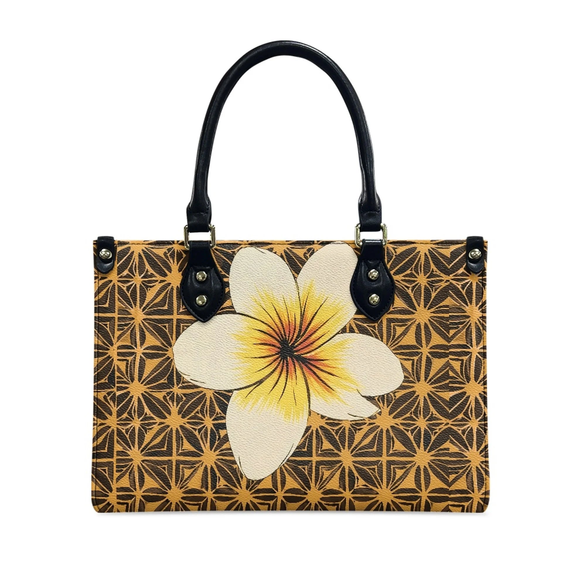Trendy Customized Hawaii Floral Print Tote Bag for Women Luxury Shoulder Purse Crossbody Top Handle Casual Lightweight Handbag