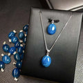 Beautiful Blue Apatite Pendant 925 Silver Pendant Apatite Gemstone Handmade Jewelry for Gift