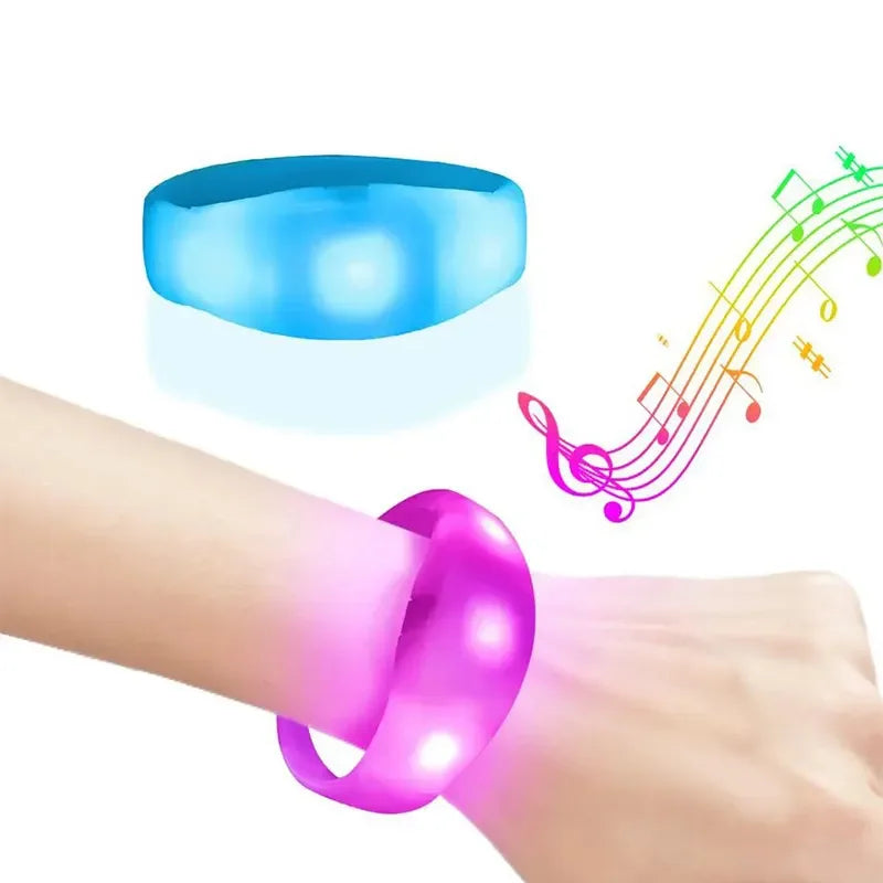 Best Selling Customized Bar Party Logo Light up Remote Controlled Coolplay Concert Silicone Led Bracelet