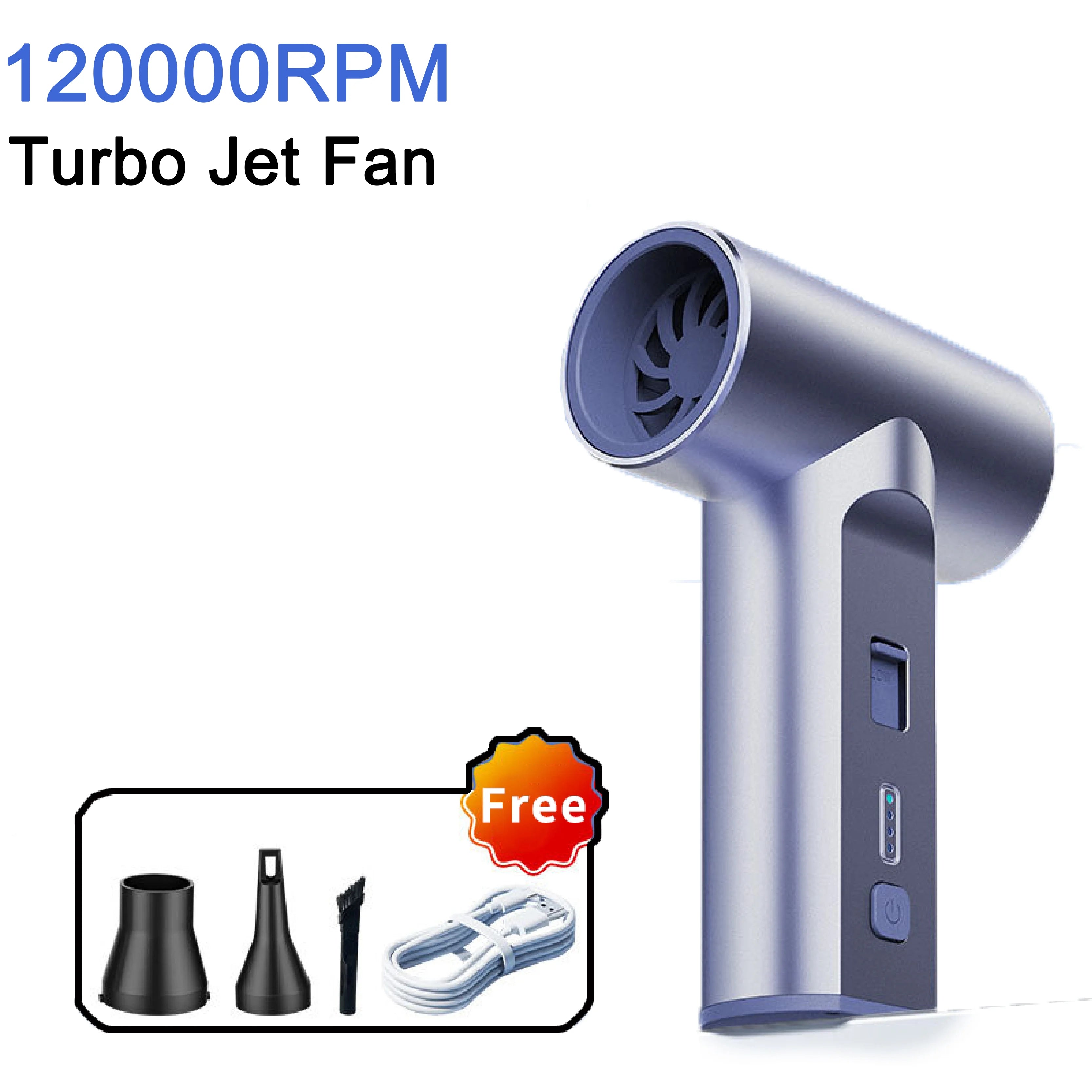 Factory Wholesale High Quality 120000 RPM Portable Mini Super Blower Handheld Turbo Jet Fan