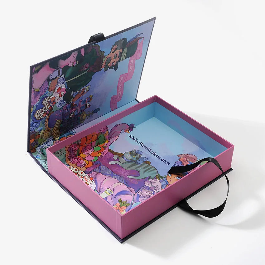 Popular Custom Logo Virgin Human Hair Bundle Custom Hair Extension Packaging Box for Wig
