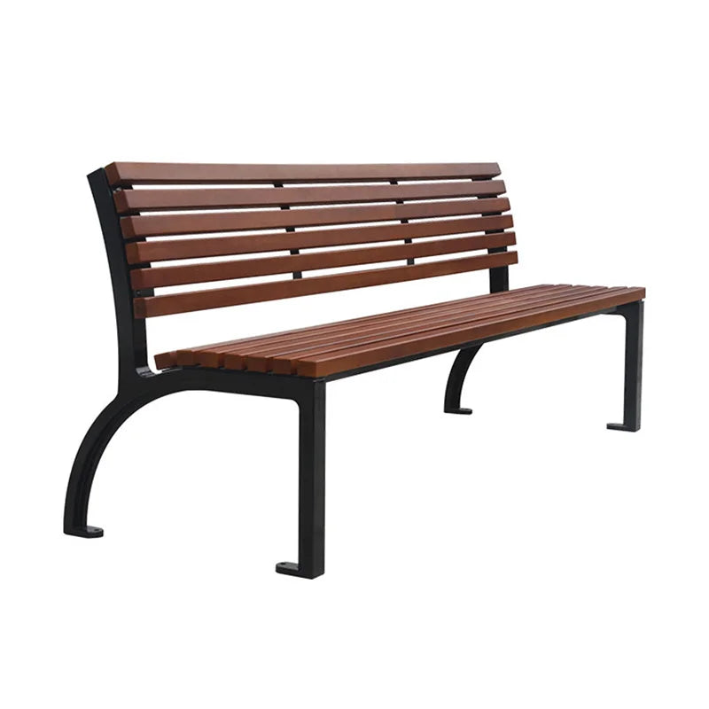 Wholesale Outdoor Furniture Public Park Style Simple Wooden Bench Seating Outside Garden Patio Reclaimed Wood Seat Benches