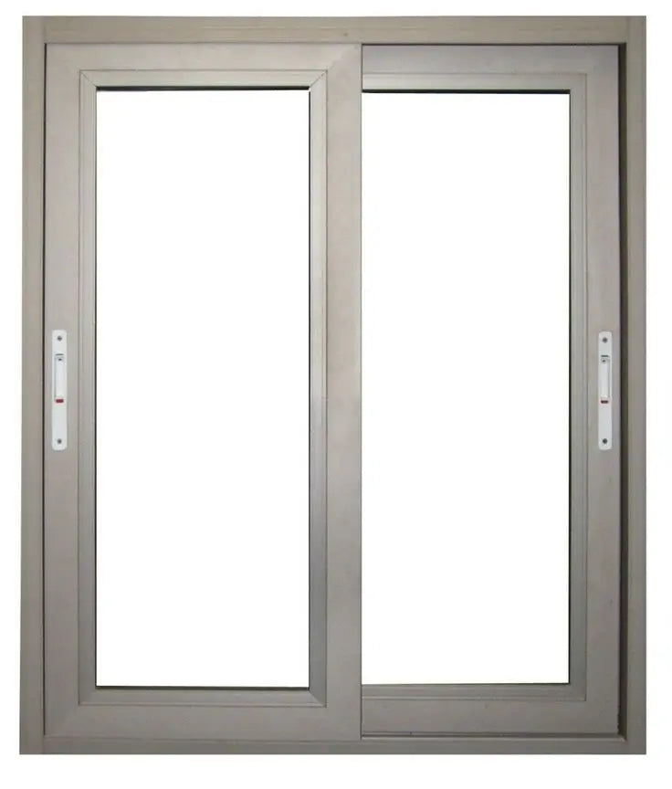AS2047 Modern Double Glazed Sliding Windows 3 Tracks Aluminum Frame for Hotels Horizontal Opening Swing Hanging Curtain Design