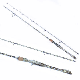 2.10m 10-30g Sic Ring Eurasian Sports FAL CAMO Carbon 2 Sections Spinning Snd Casting Fishing Rod
