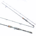 2.10m 10-30g Sic Ring Eurasian Sports FAL CAMO  Carbon 2 Sections Spinning Snd Casting Fishing Rod