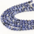 Wholesale Gemstone Beads 8mm Blue Vein Stone Beads Blue Sodalite Stone Beads for Jewelry Making