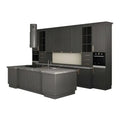 Wholesale Customized Modern European Style RTA Shaker Kitchen Cabinets with Marble/Laminate Countertops Faucet & Hinge