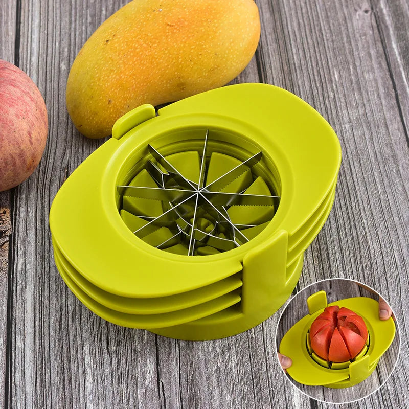 4 in 1 Fruit Cutter Set Stainless Steel ABS Portable Fruit Cutting Corer Tool Kitchen Gadgets and Accessories