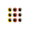 Wholesale 500pcs 3/4/5/6mm Realistic Crappie Jig 3D Fish Eye Jig Head Bass 3D Fishing Lure Eyes Stickers