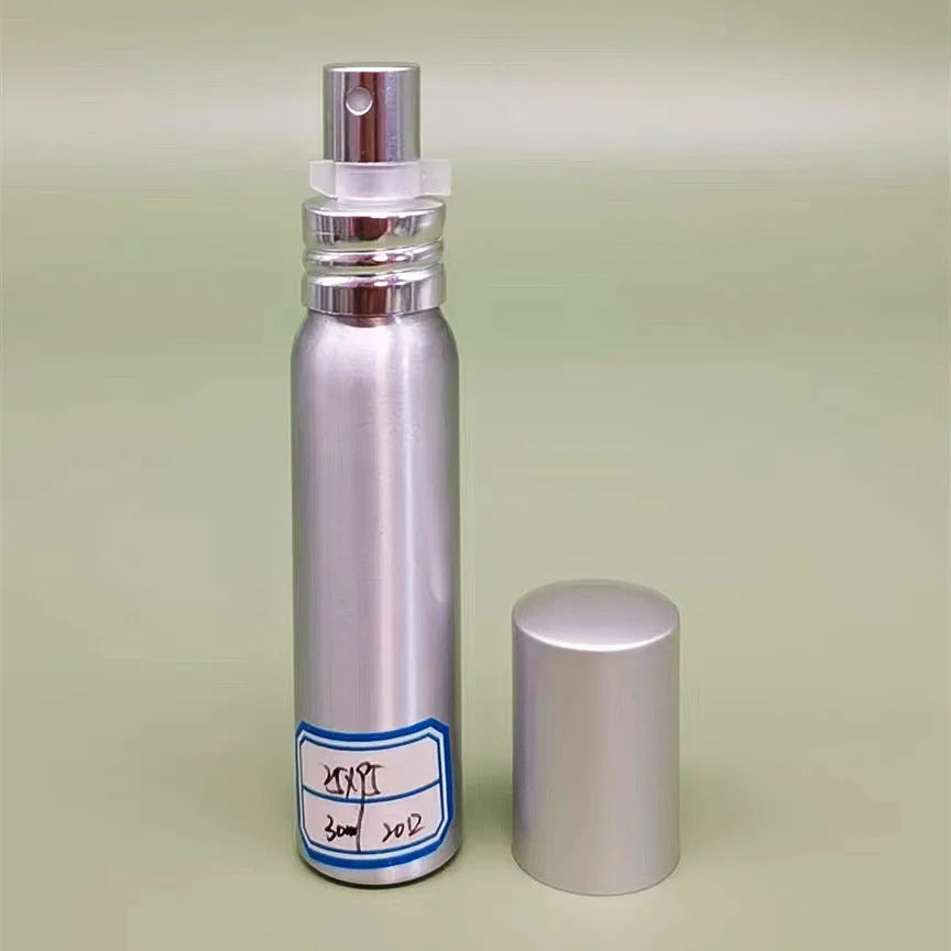 Wholesale 30ml 50ml 100ml Aluminum Lotion Essential Oil Pump Bottle Gold Silver Pump Head Perfume Empty Aluminum Spiral Bottle