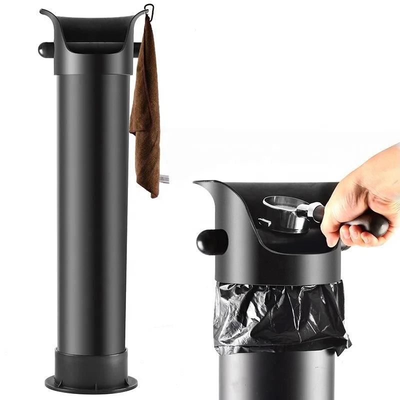 Ecocoffee Large Capacity Commercial Coffee Shop Use Standing Plastic Knock Box Coffee Grounds Bin ZH20 Z