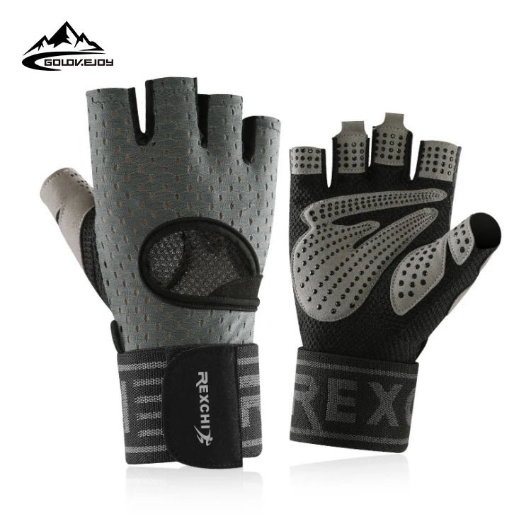 For XG29 Anti Slip Wrist Wrap Breathable Polyester Sports Gloves Fitness Training Gym Unisex Weight Lifting Workout