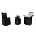 Custom Gold Foil Logo Matte Black Coated Paper Scented Candle Rigid Gift Boxes with Embossing Printing Recyclable