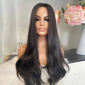 Beauty Girl Hair Hot Sale Natural Hair Line Raw Brazilian Virgin Human Hair Pre Plucked Dark Brown Lace Front Wig for Women