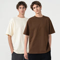 High Quality Solid Color 280gsm Heavy Cotton Custom Printed Tshirt Plain Men's T-shirts Graphic Oversized Unisex T Shirt