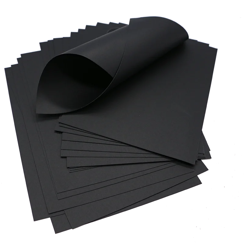 Manufacturer Black Paper Board Laminated Black Cardboard 300gsm Black Cardboard