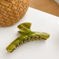 Hot Selling 11cm Large Size Custom Floral Tortoiseshell Eco Friendly Acetate Claw Clips for Women Thick Hair