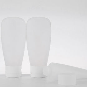 Custom 100ml HDPE Flip Top Squeeze Lotion Tube Empty Soft Cosmetic Packaging Frosting Screw Cap Plastic Bottles for Cream Travel
