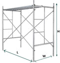 Thru Frame Scaffolding Construction Building Metal Scaffold Material Ladder Jack Scaffolding