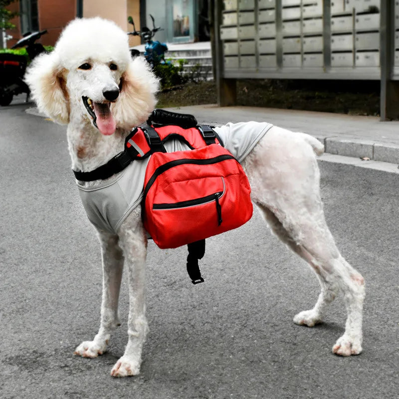 Expandable Animal Medium Large Pet Dog Hiking Backpack Harness