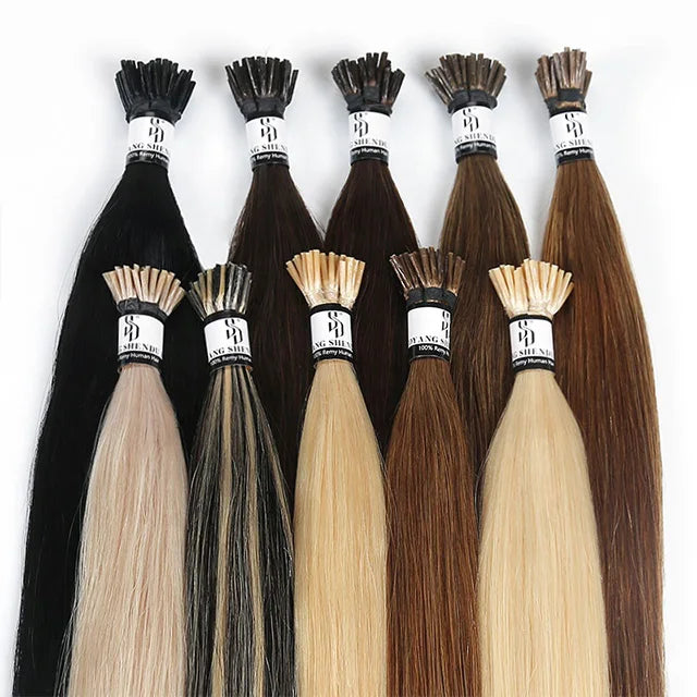 I Tip Hair Extensions Wholesale Cuticle Aligned Virgin Human Remy Hair Extension Peruvian Itips Indian Hair Extensions Vendors