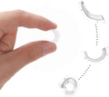 Transparent Ring Adjuster in 8 Sizes Silicone Jewelry Guard Pad Invisible Clear Loose Rings Reducer Ring Size Adjuster Resizer
