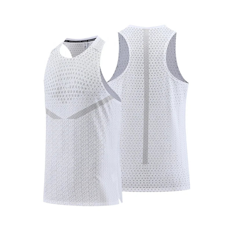 Custom Quick Dry Athletic Vest Fitness Bodybuilding Mesh Tank Tops