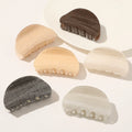 Ins Semicircle Large Acetate Colorful Hair Claws Accessories Acrylic Plastic Hair Claw Clips for Women