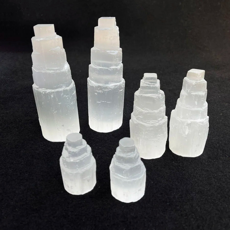 Wholesale Natural Selenite Lamps Selenite Tower