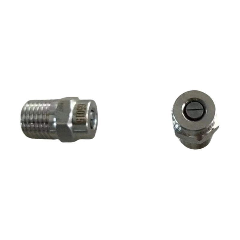 Stainless Steel Fan-Shaped High Pressure Nozzle 2-Point External 1/4 Thread New for Humidification Nozzle Cleaning Sweeper