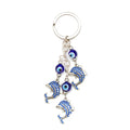 Nazar Turkish Blue Evil Eye Evil Eye Dolphin Tree Car Bag Keychain Pendant