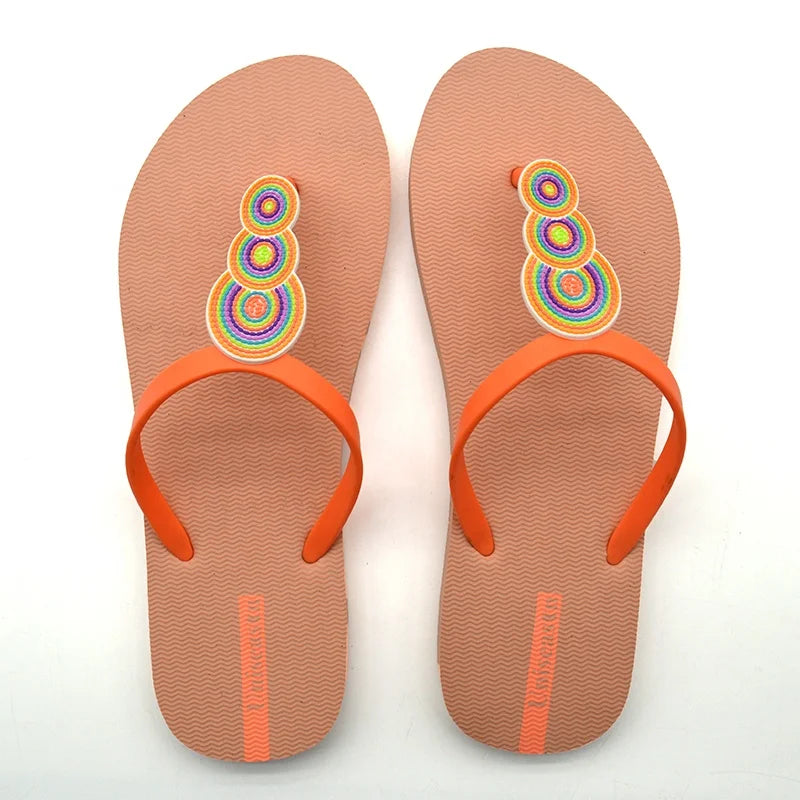 Women's Lightweight Anti-Slipping Open Toe Flip-Flops for Spring and Summer Cushioned Outdoor Slippers Hot Sales