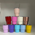 Hot Selling 2oz 3oz Stainless Steel Mini Tumbler Shot Glass Cups PC Whisky Drinking Sublimation Tumbler Straw Water Parties