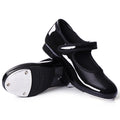 US Dynadans In-Stock Patent Leather Tap Dancing Shoes Easy Strap Tan for Women and Men PU Shiny Dance Shoes
