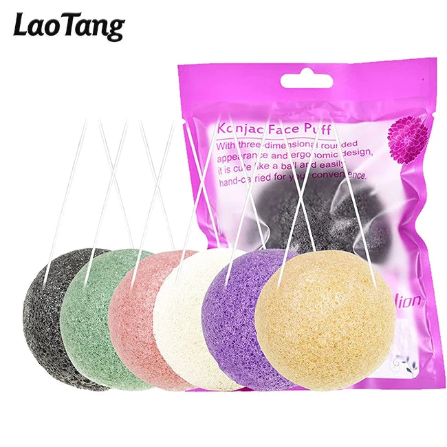 Wholesale High Quality Natural Facial Organic Body Bath Konjac Sponge for Women