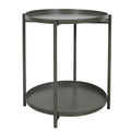 Luxury Round Double-layer Tray Table Metal Detachable Side Table for Living Room Modern Small Table