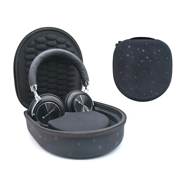 Wholesale Waterproof EVA AirPods Pro Case Shockproof Headphone Storage Box with Carabiner EVA Headset case