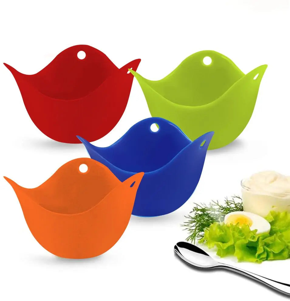 Foo Grade Silicone Egg Poacher Poaching Pods Pan Mould Egg Mold Bowl Rings Cooker Boiler Kitchen Cooking Tool Accessories Gadget