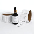 Custom Label Sticker Logo Printing Cosmetics Product Label Sticker for Essential Oil Bottle