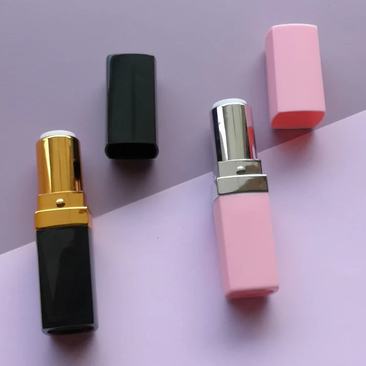 Design Your Own Lipstick Eco Friendly Empty Lip Balm Container Pink in Stock Plastic Private Label Packaging Hot Stamping 12.1ml